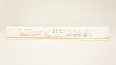 BD 382269 Angiocath IV Cath. 14GA x 5.25 inch 219ml/min